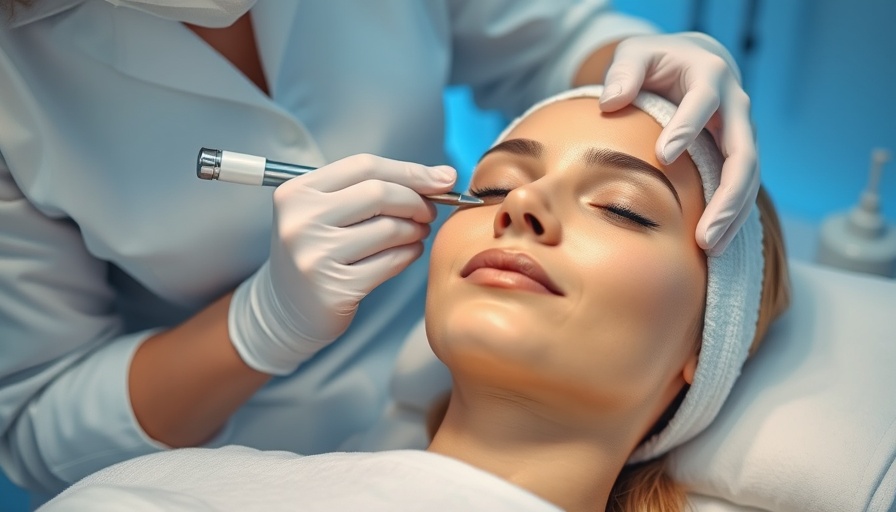 Facial treatment highlighting benefits of red light therapy in modern spa.