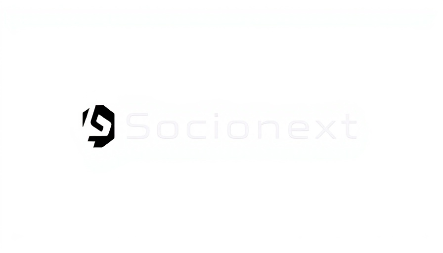 Socionext logo on a white background for Quantum Computing SoCs.