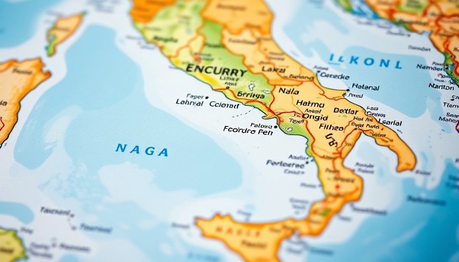 Map of Italy highlighting cities and regions, Italy National Quantum Strategy.