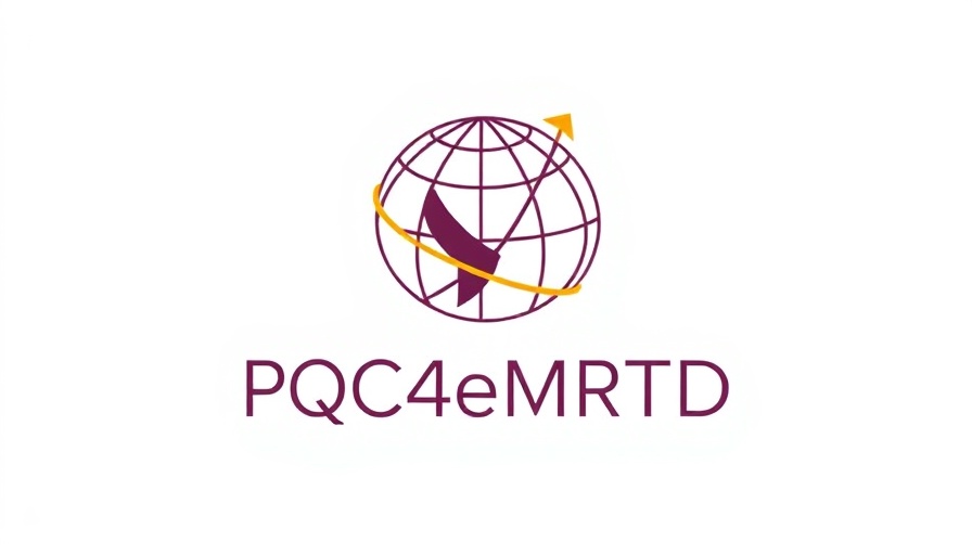 Quantum-Resistant Protocols for Travel Documents logo design on white.