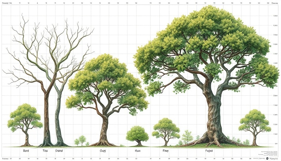 3D tree reconstruction algorithm visual stages illustration.