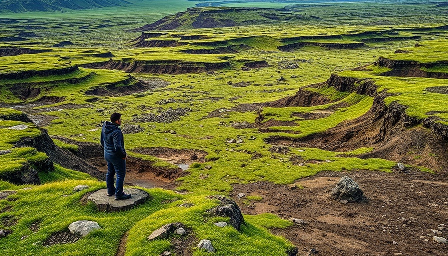 Arctic landscape illustrating climate and biodiversity risks.
