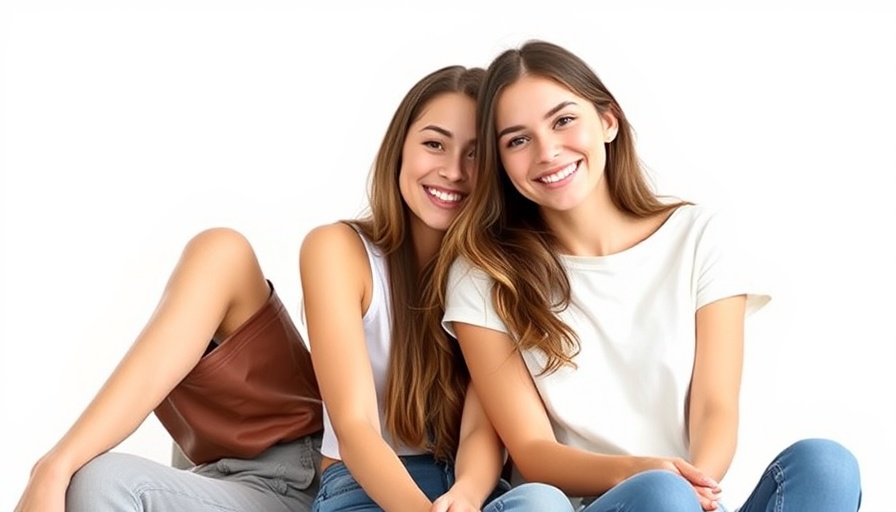 Two women smiling together sitting, bill splitting app.