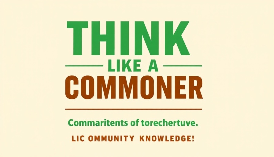 Think Like a Commoner book cover with bold green and brown text.