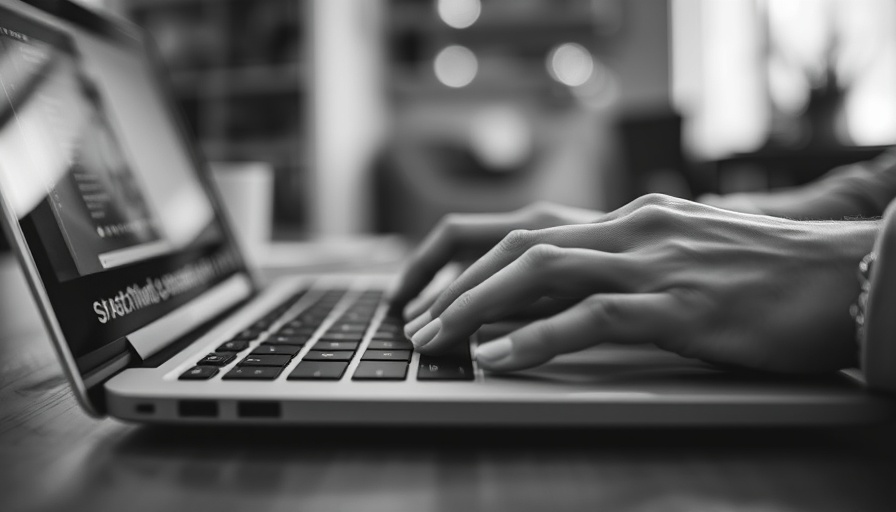 Hands browsing a laptop, depicting obsession with fantasy sports.