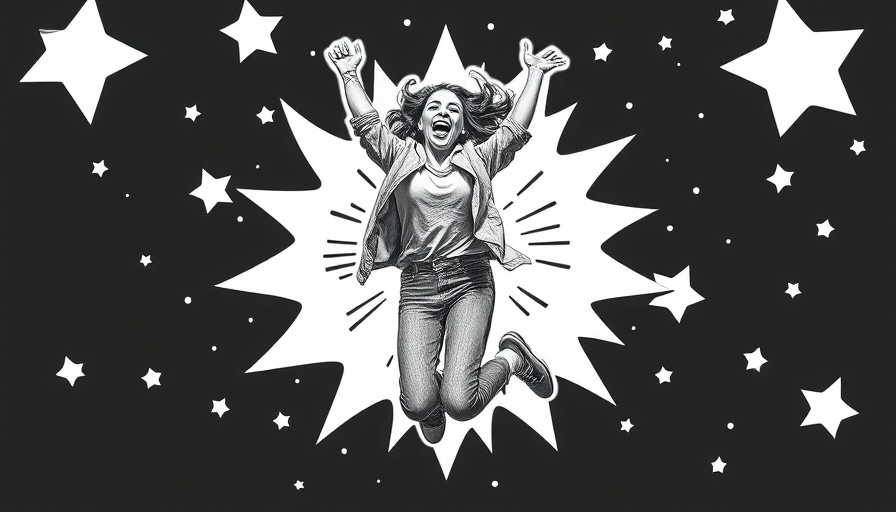 Joyful woman in a playful collage expressing authenticity in relationships.