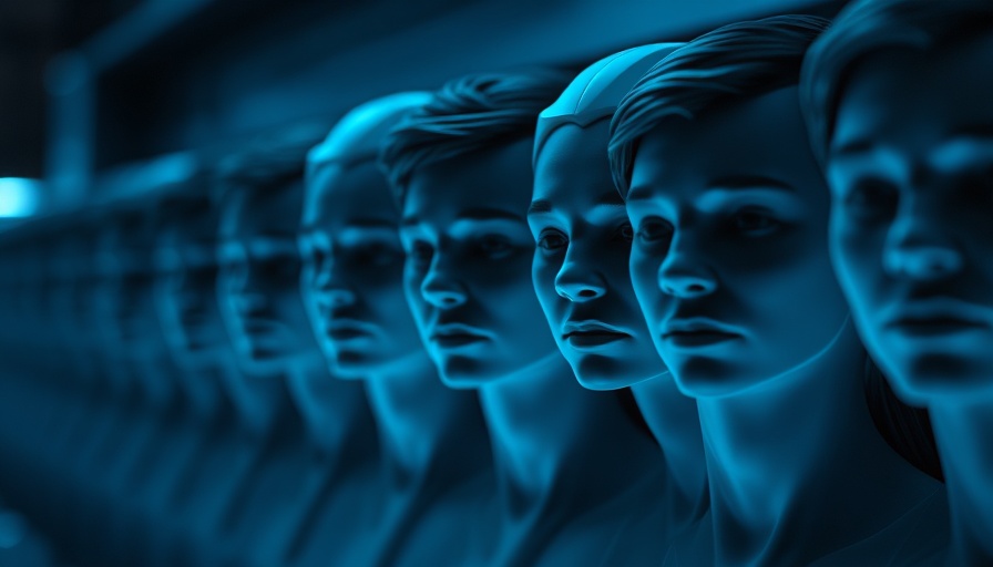Abstract art of colorful blurred digital faces, representing chatbots and their behavior.