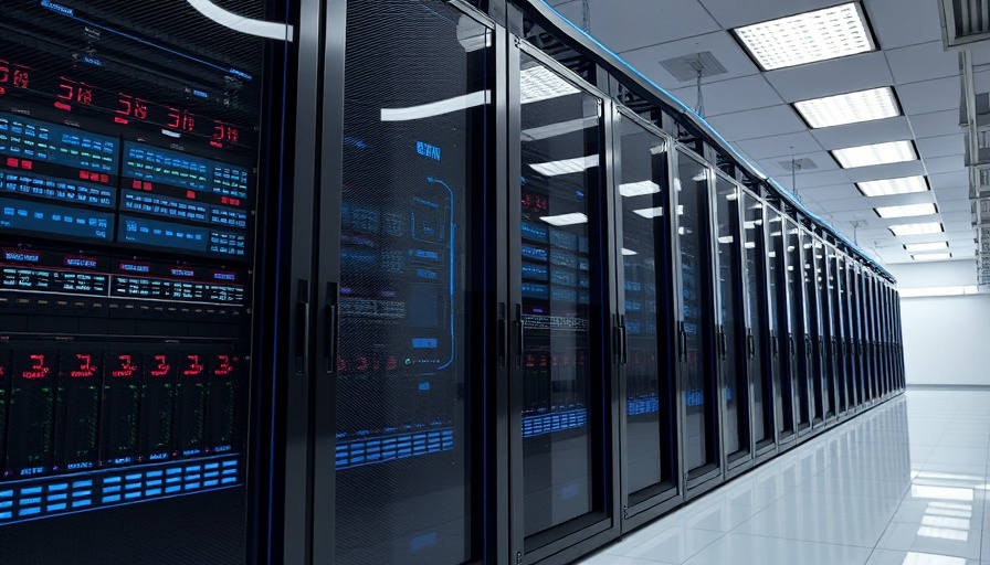 Efficient data server setup to reduce AI energy consumption.