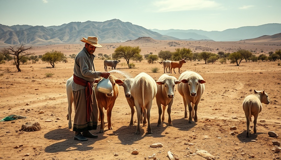 Tending cows in Baja California Sur highlighting watershed restoration.