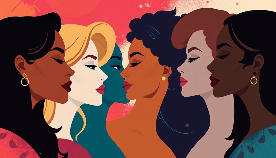Diverse women in mindfulness, colorful minimalist illustration.