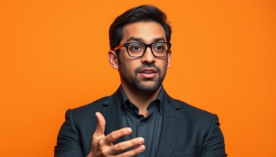 Speaker discusses Google's investment in Anthropic, wearing glasses.