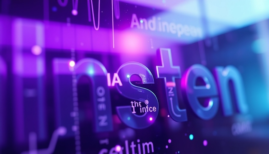 Abstract display of text reflected in glass, symbolizing AI in translation technology.