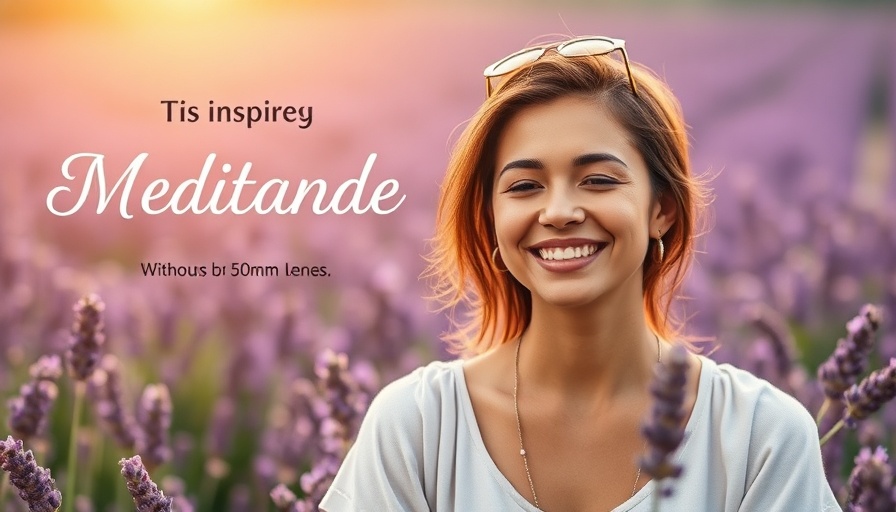 Sawubona meditation practice promotional image with lavender.