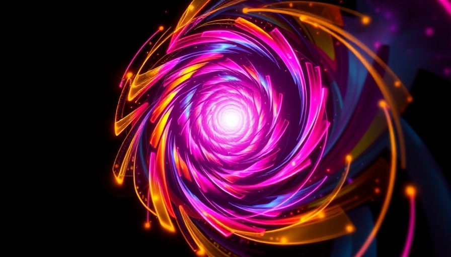 Abstract spiral pattern symbolizing AI Search Engines Accuracy, vibrant digital art.