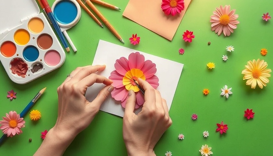 Creative crafts to overcome loneliness with colorful tools.