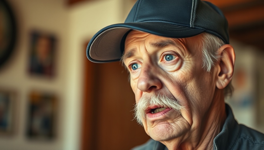 Older man discussing near-death experiences indoors.