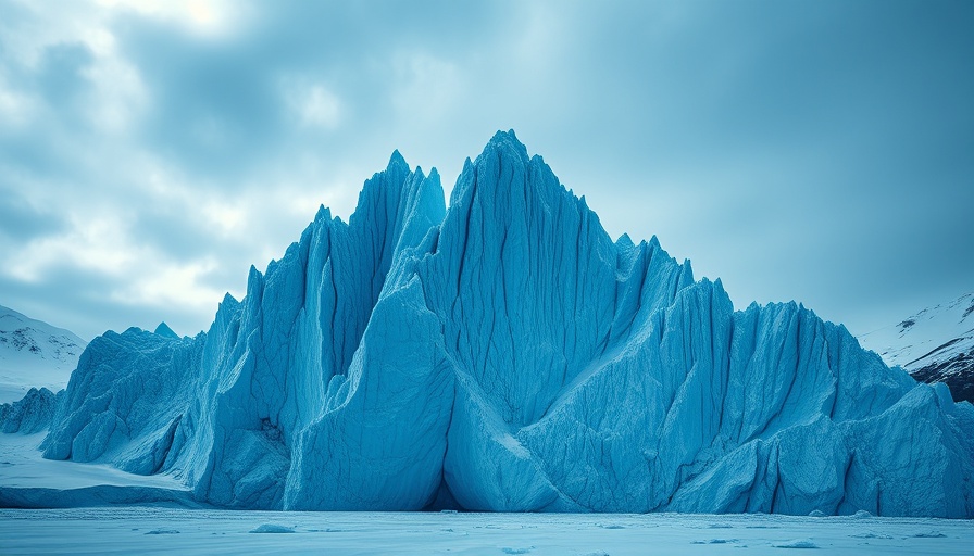 Majestic blue glacier on World Water Day 2025.