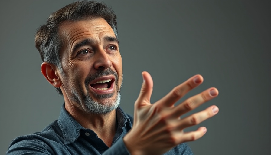 Mature man discussing sleep and consciousness in a studio setting.
