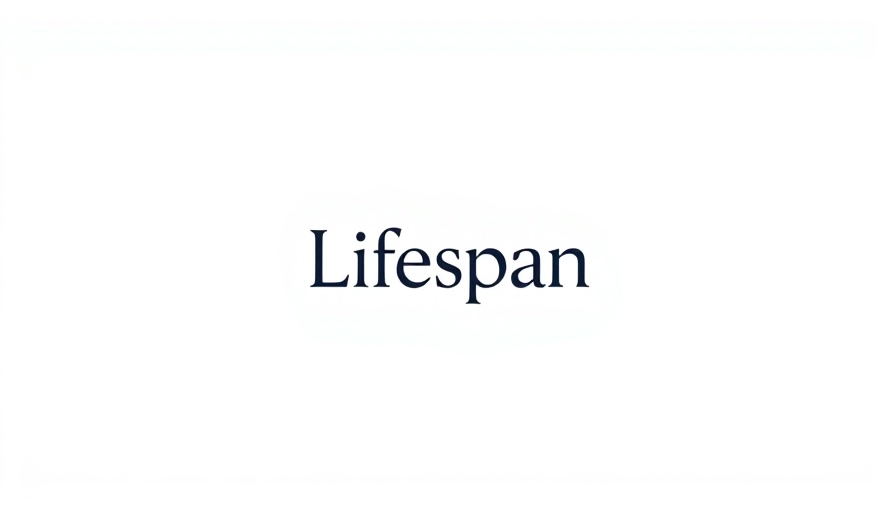 Logo design related to longevity science, Lifespan centered.