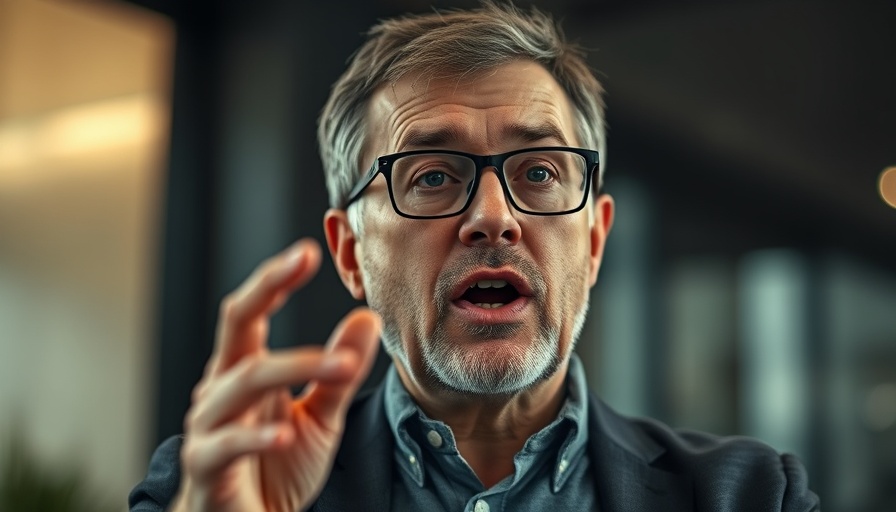 Middle-aged man discussing cold plunge therapy benefits indoors.