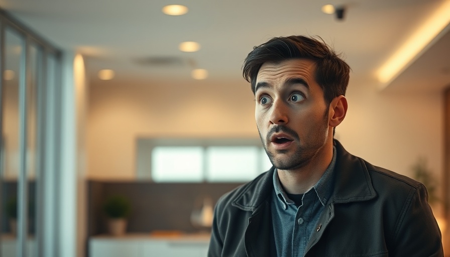 Man surprised about orgasm duration impact in video.