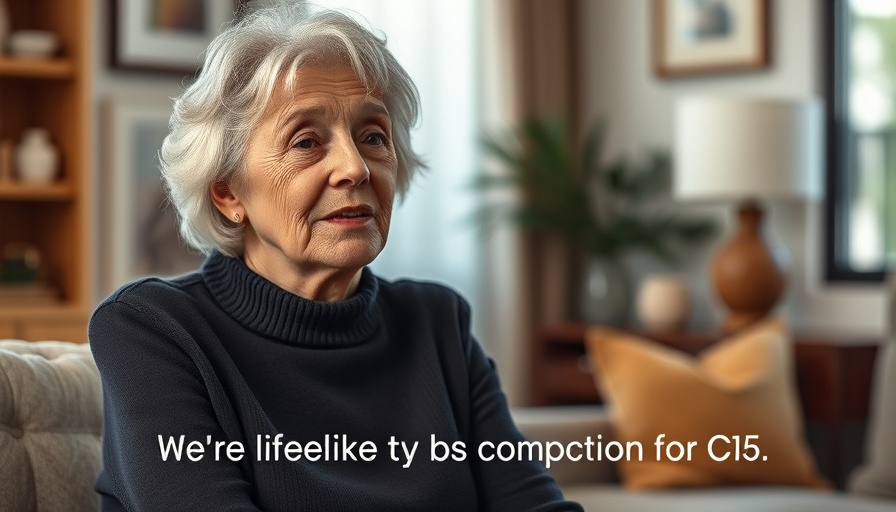Confident woman discussing C15 benefits for longevity.
