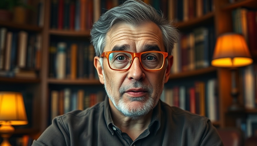 Middle-aged man with orange glasses discussing mitochondrial health.