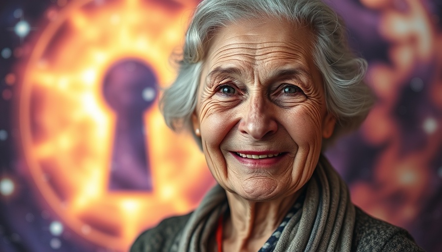Quantum Healing Hypnosis Technique (QHHT) cosmic inspiration with elderly woman.