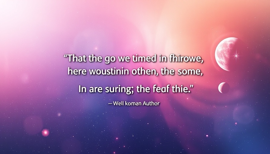 Quantum Healing Hypnosis Technique (QHHT) inspiring quote poster with cosmic background