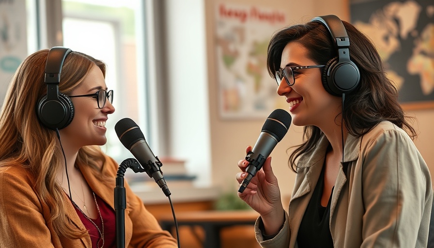 Two women in a podcast discussing Quantum Biology.