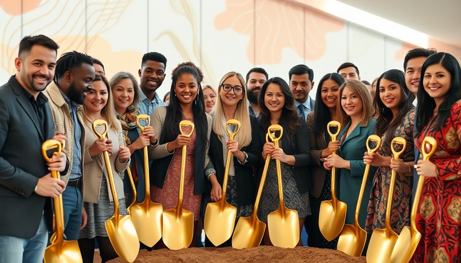People at groundbreaking ceremony, related to hair restoration solutions.