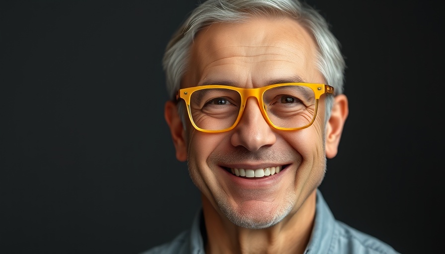 Confident man in glasses, hair restoration focus.
