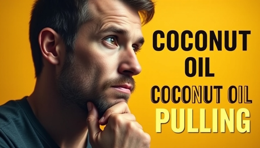 Oral health tips featuring coconut oil for wellness.
