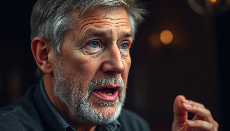 Impact of Alcohol on Vitality: Man discussing memory in a studio.