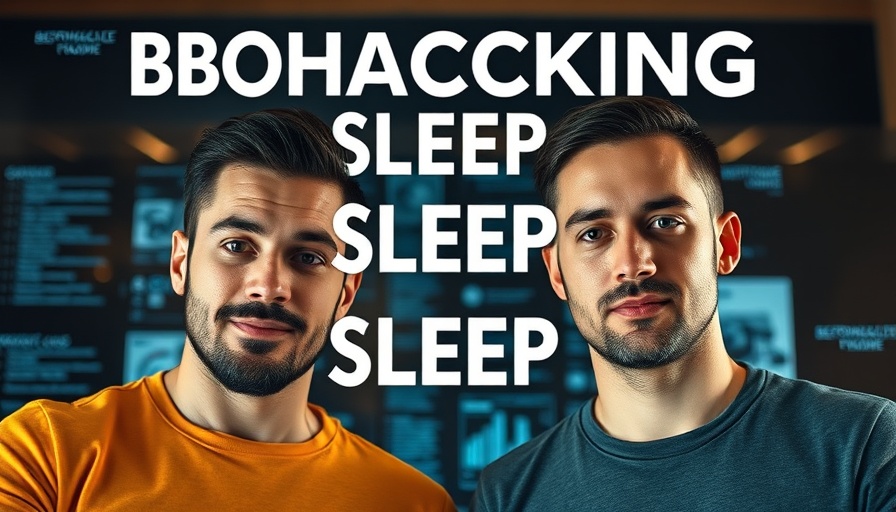 Biohacking Sleep podcast banner featuring two men.