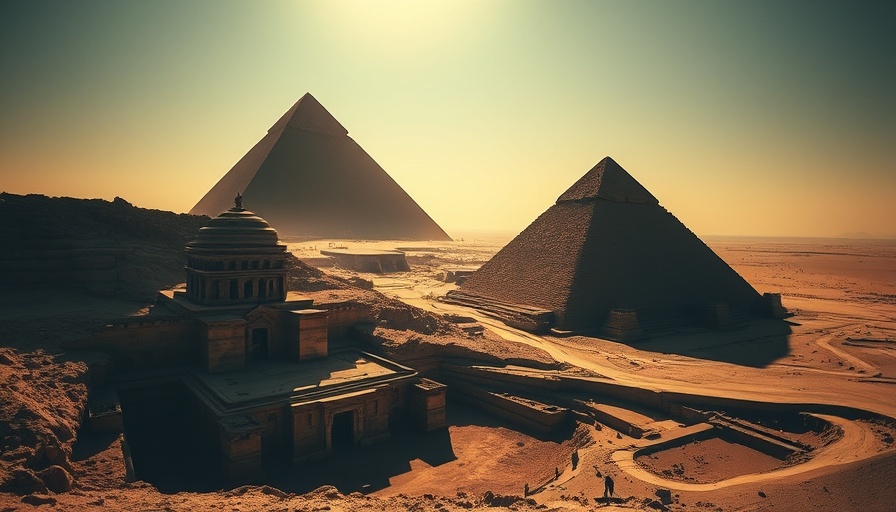 Secrets beneath the pyramids revealed with mysterious structures.