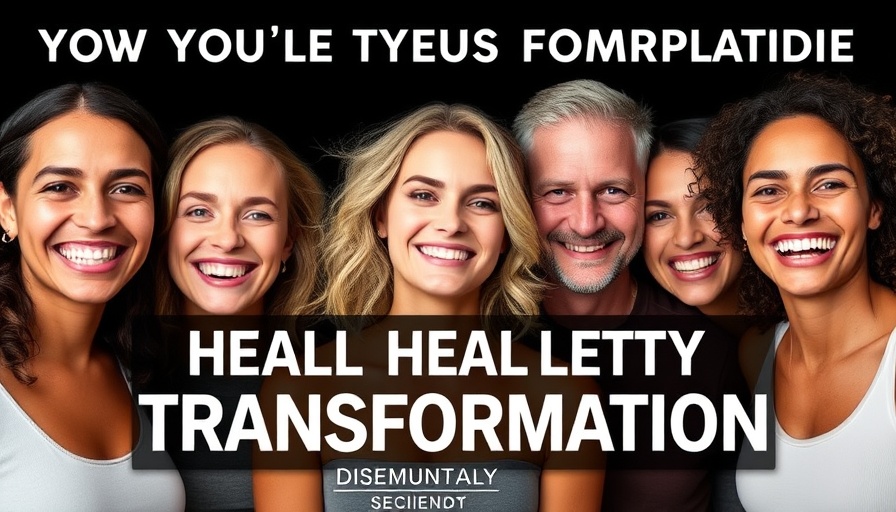 Health Optimization promotion with smiling individuals and bold text.
