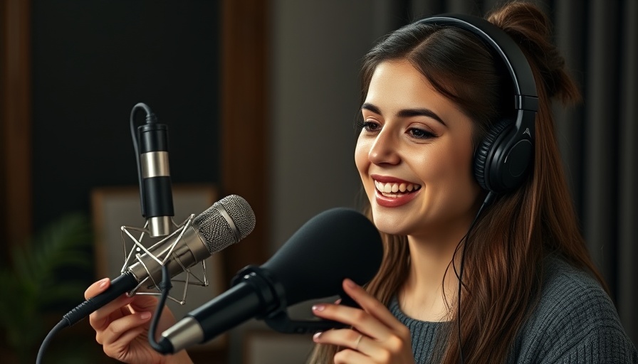 Young woman discussing female-centric longevity protocols in podcast.