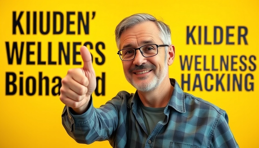 Biohacking for Children's Health: confident man promoting wellness.