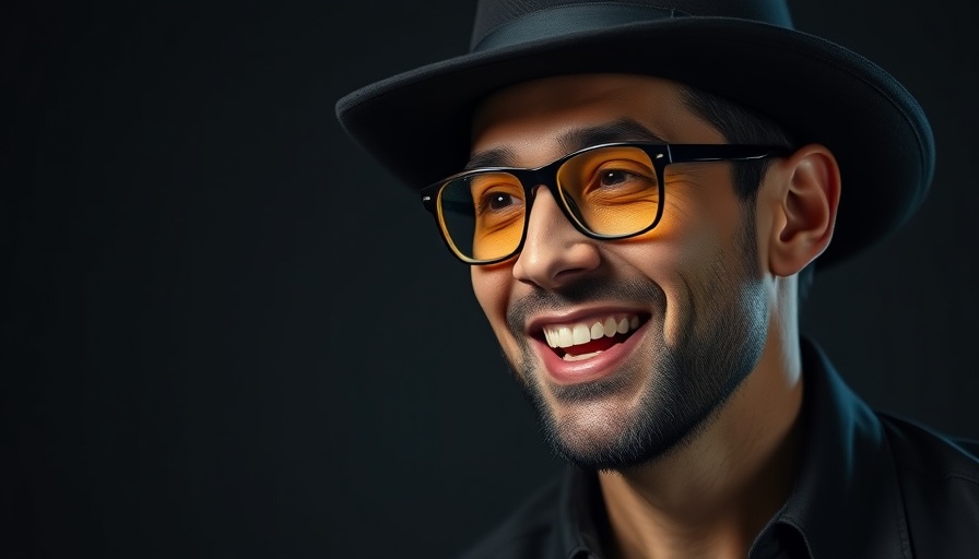Person discussing mitochondrial health while smiling into a mic.
