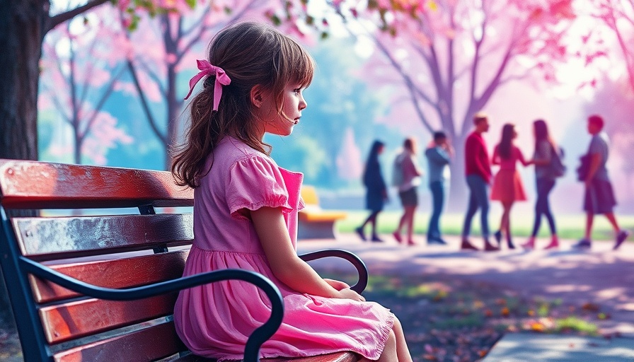 Mean Instinct Exclusion: girl feeling excluded in park scene.