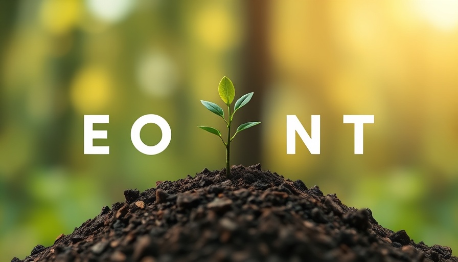 Sprouting plant signifies personal growth after loss, symbolic concept.