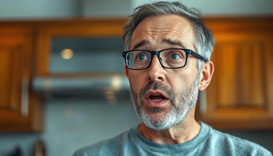 Middle-aged man discusses safety of microwaving food in plastic.