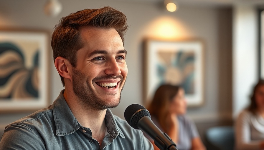 Man discussing longevity drug benefits in podcast setting.