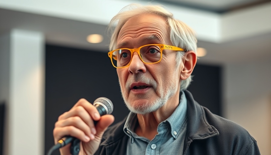 Older man discussing Alcohol's Impact on Mitochondrial Health indoors.