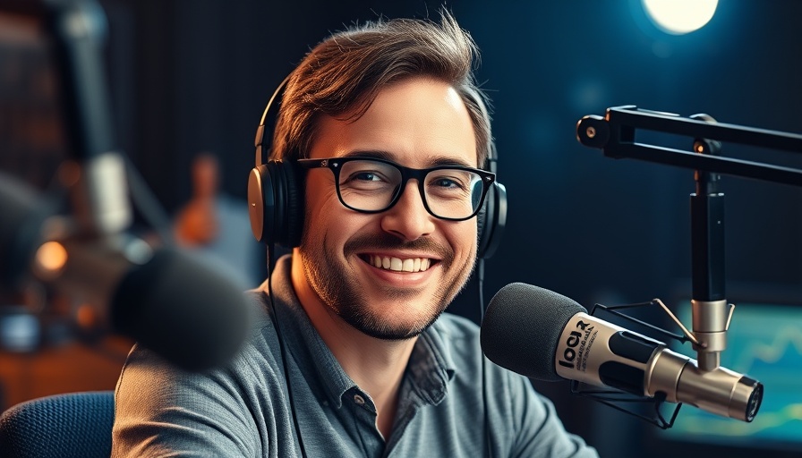 Man smiling in a podcast studio discussing Three Types of People.