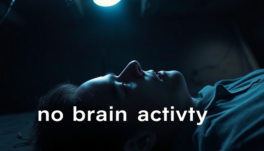 Dark scene of person in light; 'Near-Death Experiences' theme.