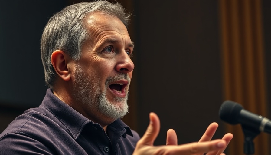 Middle-aged man discussing health optimization in a studio.