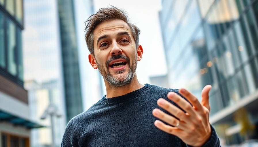 Man discussing the Ultimate Human Detox Challenge outdoors.