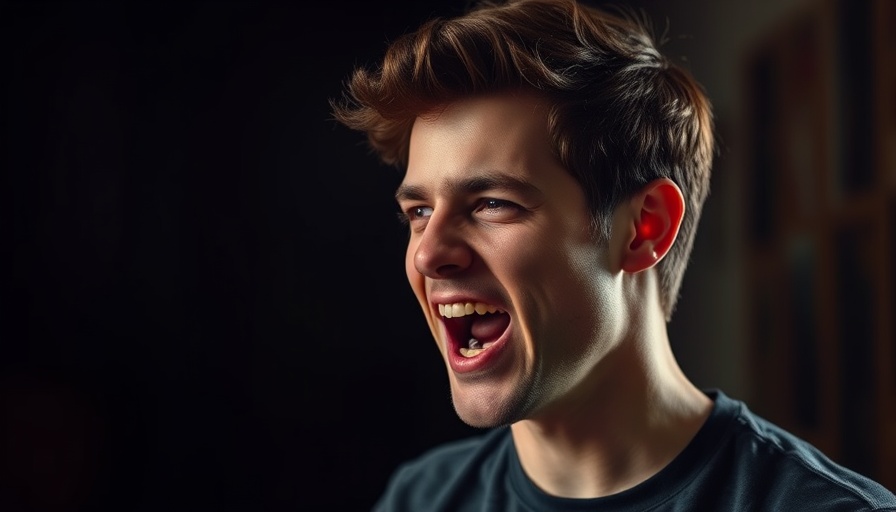 Expressive young man speaking passionately, Navigating Success in the TikTok Era.